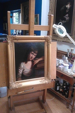 A completed restoration in the studio